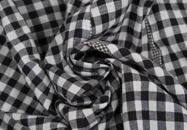 トリココムデギャルソンtricot COMME des GARCONS ギンガムチェック切替フリルセットアップスーツ 白黒S K-110304_018