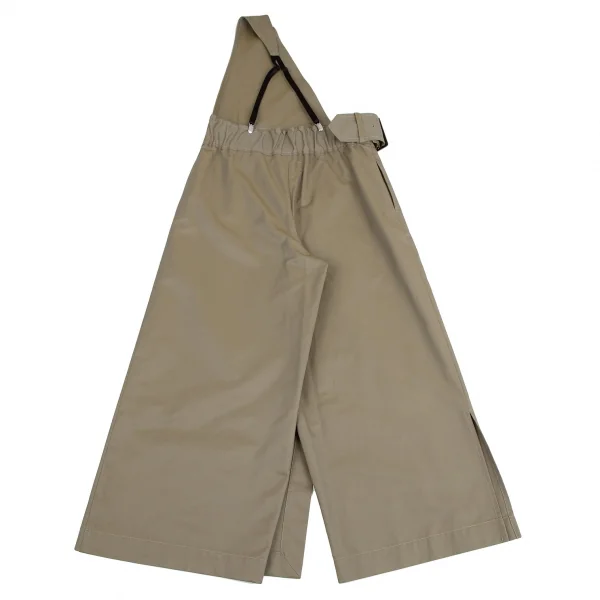 ヒスイヒロコイトウHISUIHIROKOITO 玉虫コットンポリワンショルダーラップパンツ カーキM K-110310_011