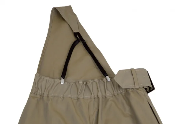 ヒスイヒロコイトウHISUIHIROKOITO 玉虫コットンポリワンショルダーラップパンツ カーキM K-110310_012