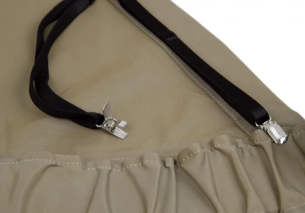 ヒスイヒロコイトウHISUIHIROKOITO 玉虫コットンポリワンショルダーラップパンツ カーキM K-110310_014