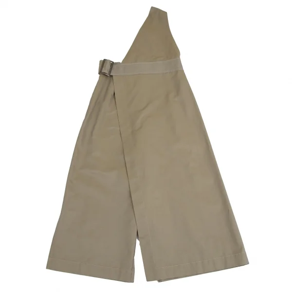 ヒスイヒロコイトウHISUIHIROKOITO 玉虫コットンポリワンショルダーラップパンツ カーキM K-110310_002