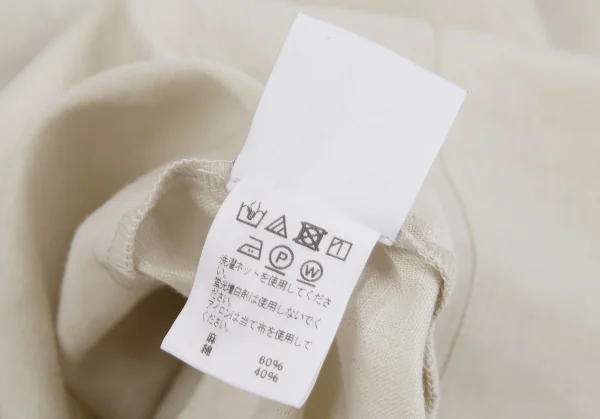 オムプリッセ イッセイ ミヤケHOMME PLISSE ISSEY MIYAKE リネンコットンスタンドカラードルマンシャツ ライトベージュ2 K-110319_013