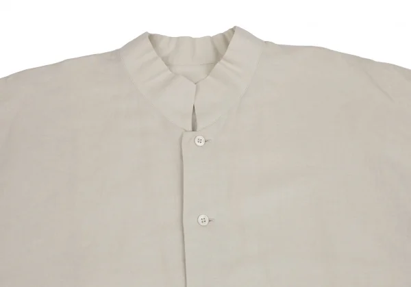 オムプリッセ イッセイ ミヤケHOMME PLISSE ISSEY MIYAKE リネンコットンスタンドカラードルマンシャツ ライトベージュ2 K-110319_003