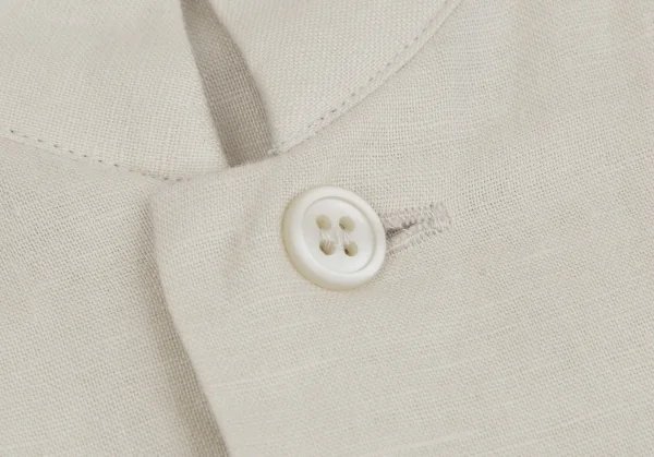 オムプリッセ イッセイ ミヤケHOMME PLISSE ISSEY MIYAKE リネンコットンスタンドカラードルマンシャツ ライトベージュ2 K-110319_004