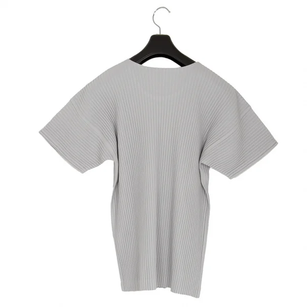 オムプリッセ イッセイ ミヤケHOMME PLISSE ISSEY MIYAKE プリーツTシャツ ライトグレー2 K-110321_002