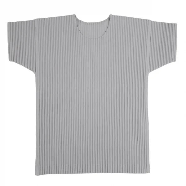 オムプリッセ イッセイ ミヤケHOMME PLISSE ISSEY MIYAKE プリーツTシャツ ライトグレー2 K-110321_003