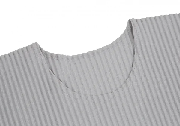 オムプリッセ イッセイ ミヤケHOMME PLISSE ISSEY MIYAKE プリーツTシャツ ライトグレー2 K-110321_005