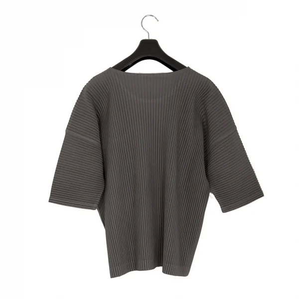 オムプリッセ イッセイ ミヤケHOMME PLISSE ISSEY MIYAKE プリーツTシャツ チャコール2 K-110322_002