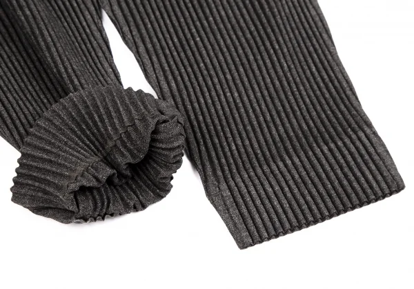 オムプリッセ イッセイ ミヤケHOMME PLISSE ISSEY MIYAKE ウールライクプリーツテーパードパンツ 焦げ茶2 K-110324_010