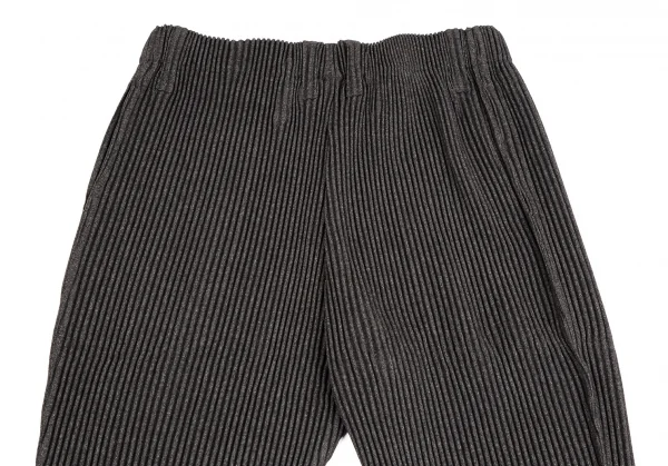 オムプリッセ イッセイ ミヤケHOMME PLISSE ISSEY MIYAKE ウールライクプリーツテーパードパンツ 焦げ茶2 K-110324_012