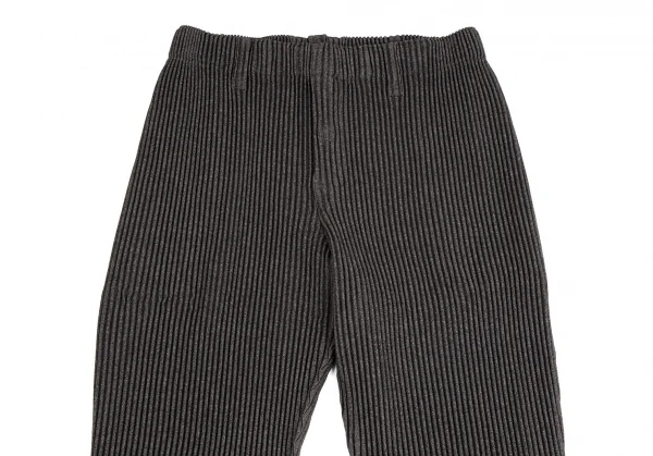 オムプリッセ イッセイ ミヤケHOMME PLISSE ISSEY MIYAKE ウールライクプリーツテーパードパンツ 焦げ茶2 K-110324_002