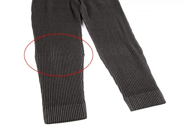 オムプリッセ イッセイ ミヤケHOMME PLISSE ISSEY MIYAKE ウールライクプリーツテーパードパンツ 焦げ茶2 K-110324_008