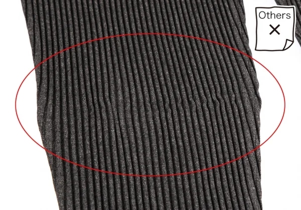 オムプリッセ イッセイ ミヤケHOMME PLISSE ISSEY MIYAKE ウールライクプリーツテーパードパンツ 焦げ茶2 K-110324_009