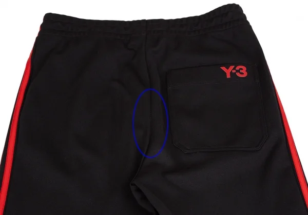 ワイスリーY-3 スリーストライプトラックパンツ 黒赤S K-110338_012