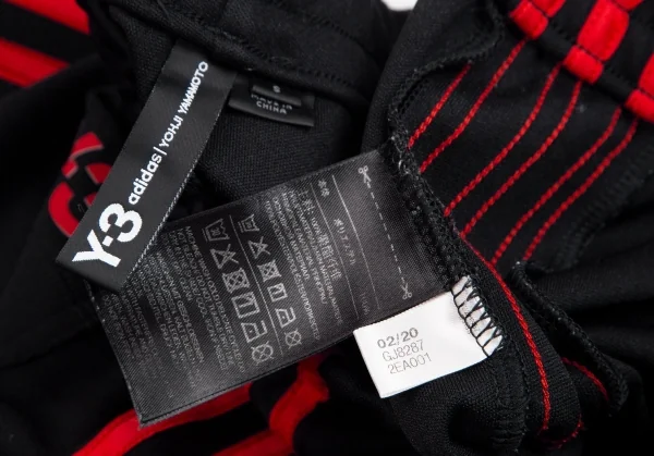 ワイスリーY-3 スリーストライプトラックパンツ 黒赤S K-110338_017