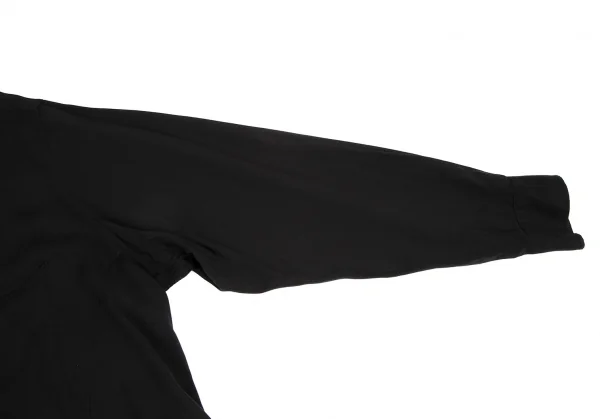 ヨウジヤマモト プールオムYohji Yamamoto POUR HOMME テンセルローンナロータイ付き切替ロングシャツ 黒3 K-110342_003