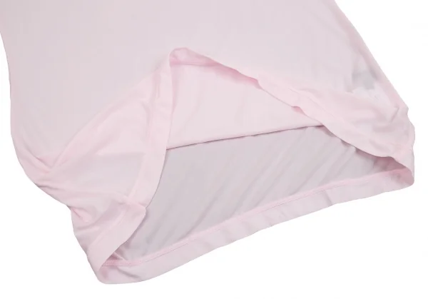 新品!ポールスチュアート スポーツPaul Stuart SPORT ロゴプリントストレッチギャザーハイネックカットソー ライトピンクL K-110357_011