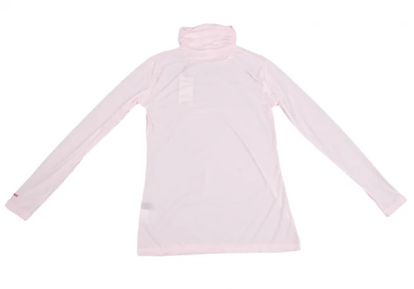 新品!ポールスチュアート スポーツPaul Stuart SPORT ロゴプリントストレッチギャザーハイネックカットソー ライトピンクL K-110357_012