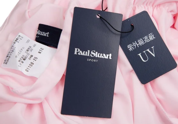 新品!ポールスチュアート スポーツPaul Stuart SPORT ロゴプリントストレッチギャザーハイネックカットソー ライトピンクL K-110357_015
