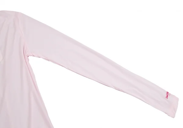 新品!ポールスチュアート スポーツPaul Stuart SPORT ロゴプリントストレッチギャザーハイネックカットソー ライトピンクL K-110357_007