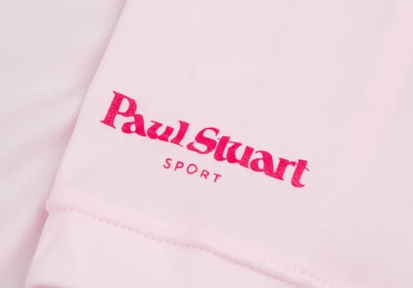 新品!ポールスチュアート スポーツPaul Stuart SPORT ロゴプリントストレッチギャザーハイネックカットソー ライトピンクL K-110357_009