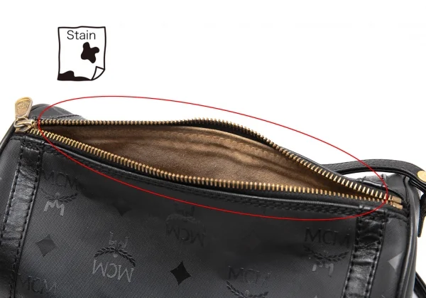 エムシーエムMCM ドラムショルダーバッグ 黒 K-110367_012