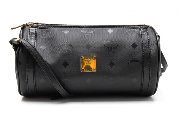 エムシーエムMCM ドラムショルダーバッグ 黒 K-110367_002