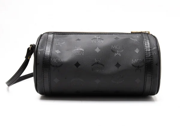 エムシーエムMCM ドラムショルダーバッグ 黒 K-110367_004