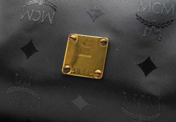 エムシーエムMCM ドラムショルダーバッグ 黒 K-110367_007