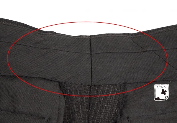 コムデギャルソン オムドゥCOMME des GARCONS HOMME DEUX シルク混ウールピンストライプセットアップスーツ チャコールS K-110373_013