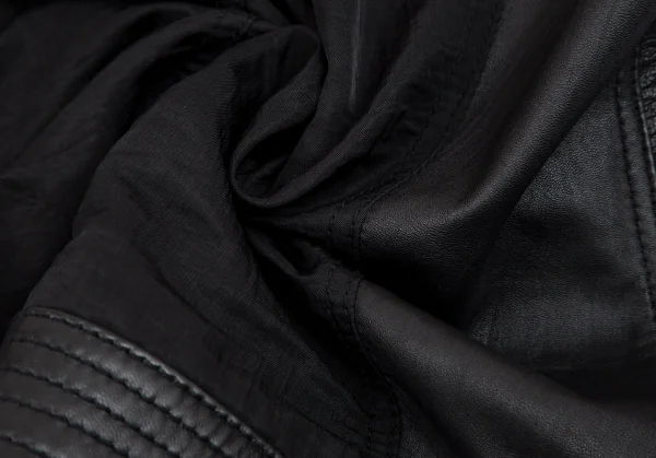 エンポリオアルマーニEMPORIO ARMANI レザー切替バイカージャケット 黒M K-110374_019