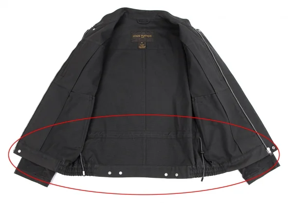 ルイヴィトンLouis Vuitton コットンジップアップブルゾン チャコール48 K-110375_015