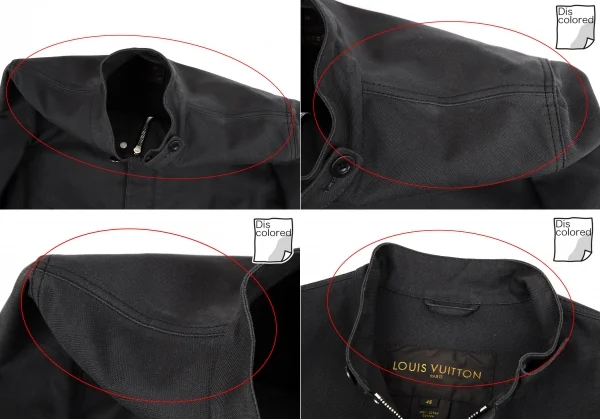 ルイヴィトンLouis Vuitton コットンジップアップブルゾン チャコール48 K-110375_003