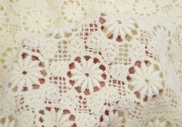 ローブドシャンブル コムデギャルソンrobe de chambre COMME des GARCONS ウールフラワーレースニットセーター オフS位 K-110380_011