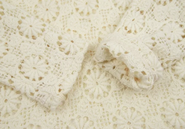 ローブドシャンブル コムデギャルソンrobe de chambre COMME des GARCONS ウールフラワーレースニットセーター オフS位 K-110380_006