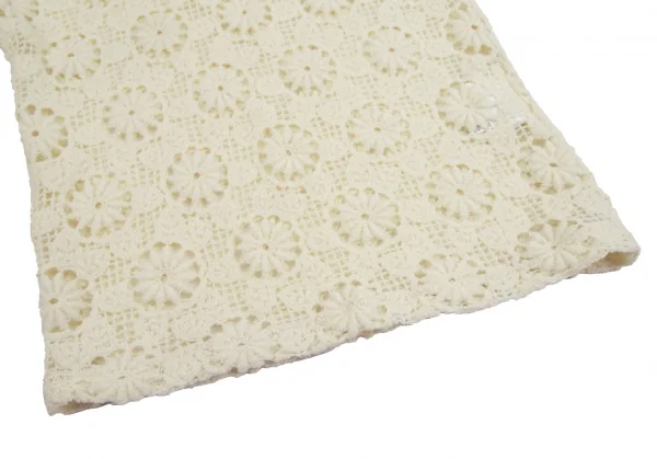 ローブドシャンブル コムデギャルソンrobe de chambre COMME des GARCONS ウールフラワーレースニットセーター オフS位 K-110380_007