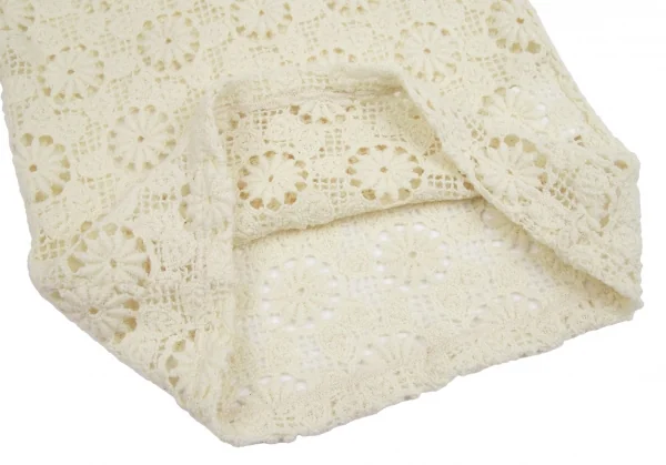 ローブドシャンブル コムデギャルソンrobe de chambre COMME des GARCONS ウールフラワーレースニットセーター オフS位 K-110380_008