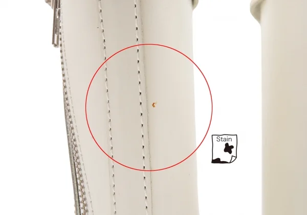 ジュンヤワタナベ コムデギャルソンJUNYA WATANABE COMME des GARCONS ジップデザインベルトロングブーツ 白S(23位) K-110389_017