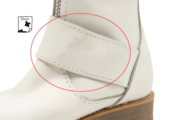 ジュンヤワタナベ コムデギャルソンJUNYA WATANABE COMME des GARCONS ジップデザインベルトロングブーツ 白S(23位) K-110389_006