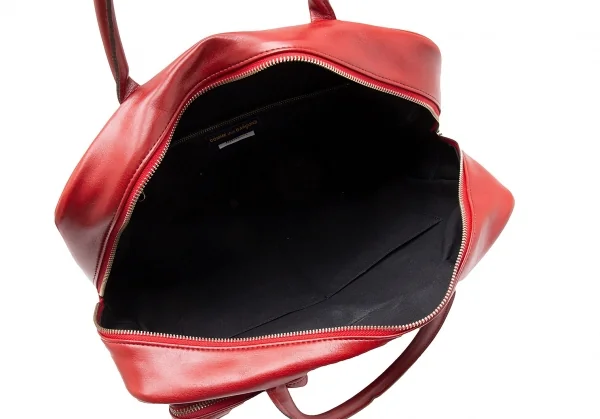 コムデギャルソンCOMME des GARCONS フェイクレザータクティカルポケットバッグ 赤 K-110390_015
