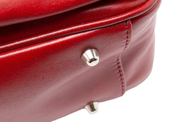 コムデギャルソンCOMME des GARCONS フェイクレザータクティカルポケットバッグ 赤 K-110390_006
