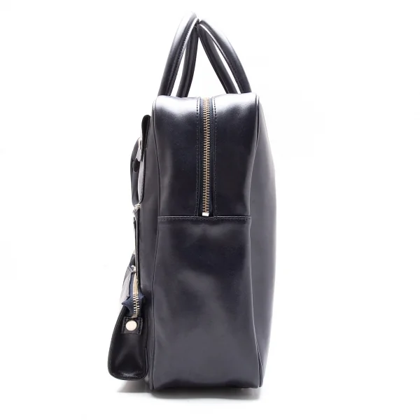 コムデギャルソンCOMME des GARCONS フェイクレザータクティカルポケットバッグ 紺 K-110391_003