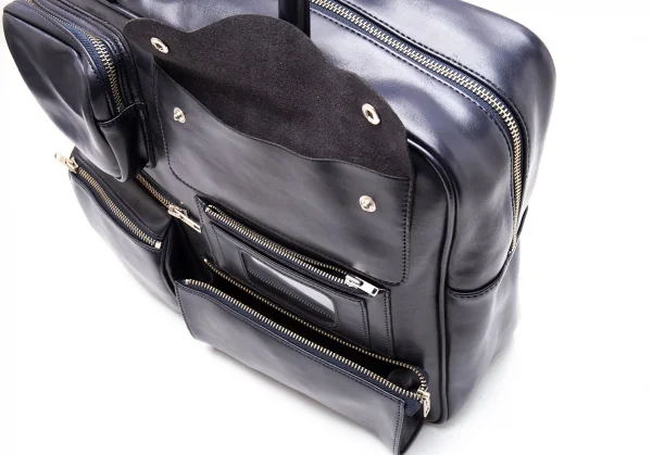 コムデギャルソンCOMME des GARCONS フェイクレザータクティカルポケットバッグ 紺 K-110391_006