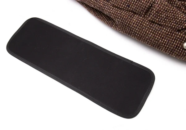 ジュンヤワタナベ コムデギャルソンJUNYA WATANABE COMME des GARCONS ウールツイードつまみデザインハンドバッグ 茶 K-110392_015