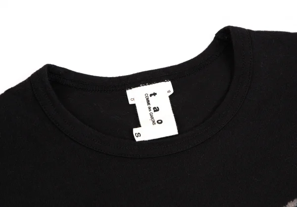 タオ コムデギャルソンtao COMME des GARCONS ストロベリーニットプリントTシャツ 黒S K-110394_003