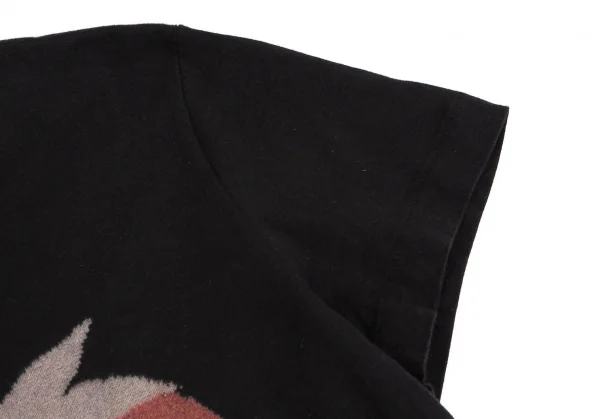 タオ コムデギャルソンtao COMME des GARCONS ストロベリーニットプリントTシャツ 黒S K-110394_004
