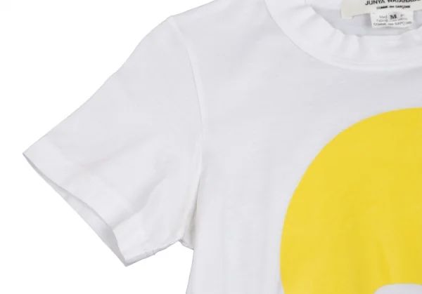 ジュンヤワタナベ コムデギャルソンJUNYA WATANABE COMME des GARCONSヘアスタイルプリントTシャツ 白黄M K-110400_004