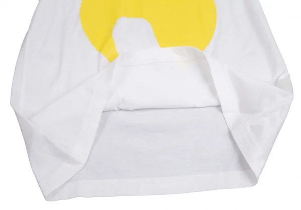 ジュンヤワタナベ コムデギャルソンJUNYA WATANABE COMME des GARCONSヘアスタイルプリントTシャツ 白黄M K-110400_007