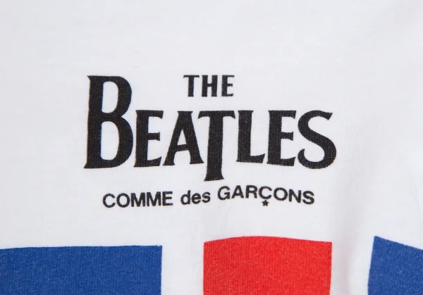ザ ビートルズ コムデギャルソンTHE BEATLES COMME des GARCONS アップル&ユニオンジャックプリントTシャツ 白XS K-110404_006