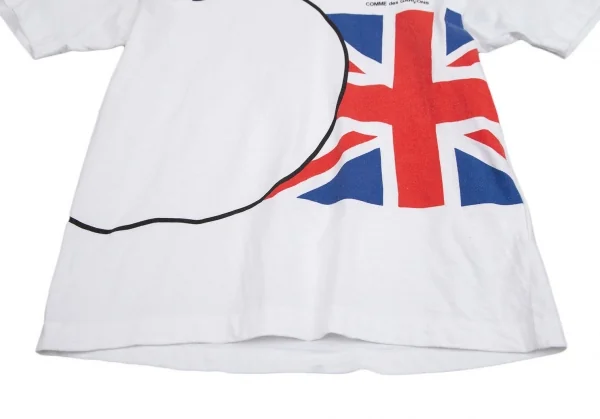 ザ ビートルズ コムデギャルソンTHE BEATLES COMME des GARCONS アップル&ユニオンジャックプリントTシャツ 白XS K-110404_008